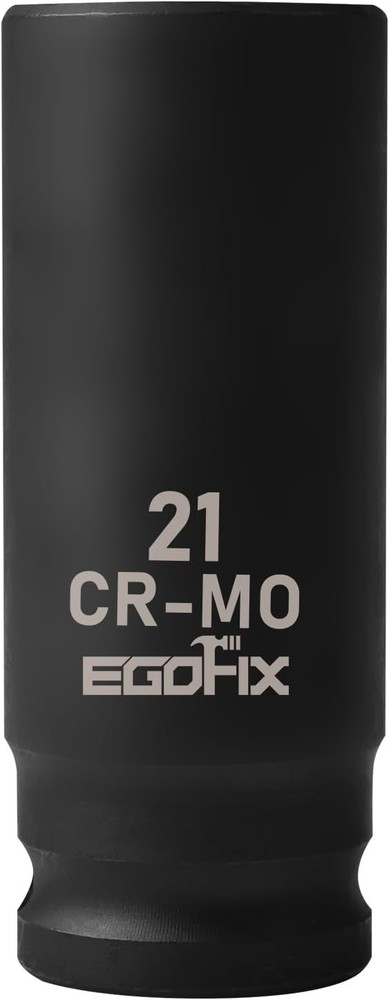 1/2" Drive Deep Impact Socket, 21mm Socket, CR-MO, Metric, 6 Point