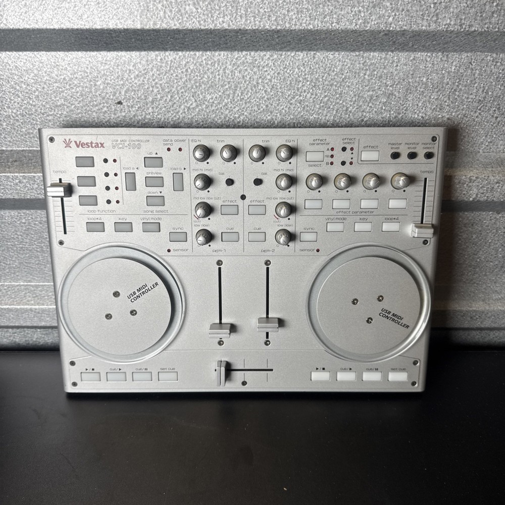Vestax VCI-100 DJ MIDI Controller Professional Compact Digital Mixer