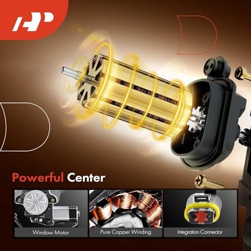 Power Window Regulator with Motor Replacement for Dodge Ram Front Driver (LH)