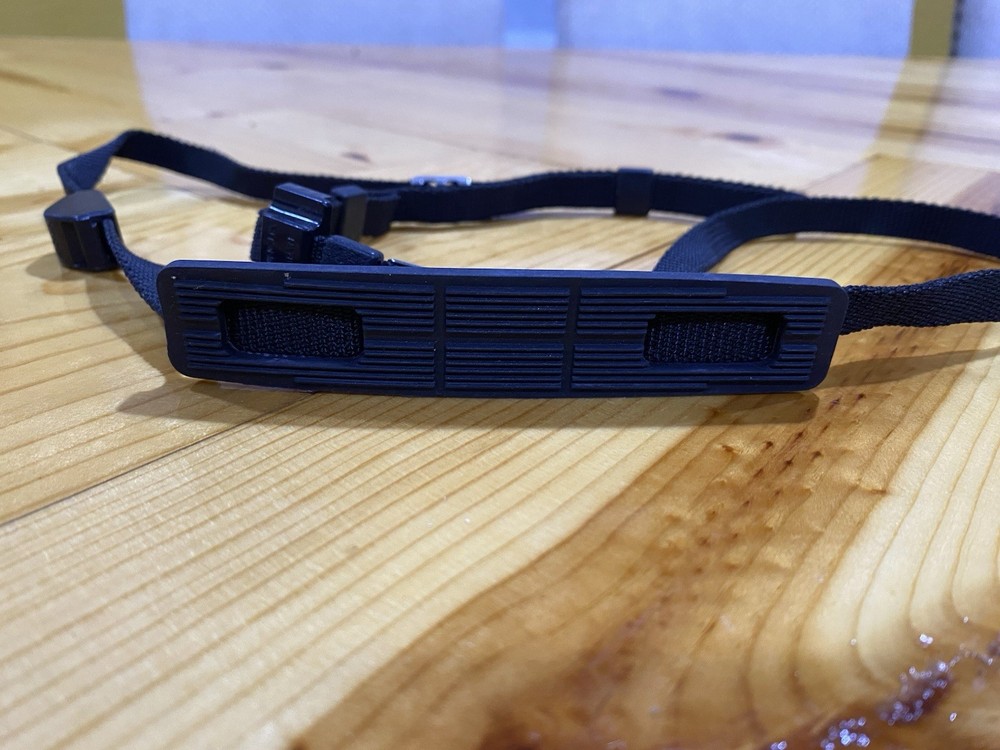 Vintage MINOLTA black CAMERA NECK STRAP, Genuine