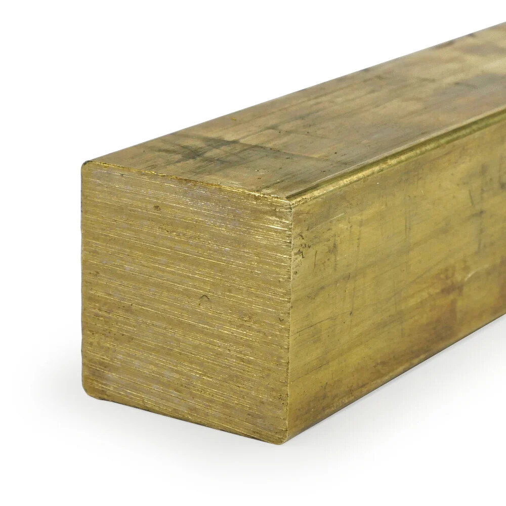 2" Brass Square Bar 360-H02 Extruded : 12.0"