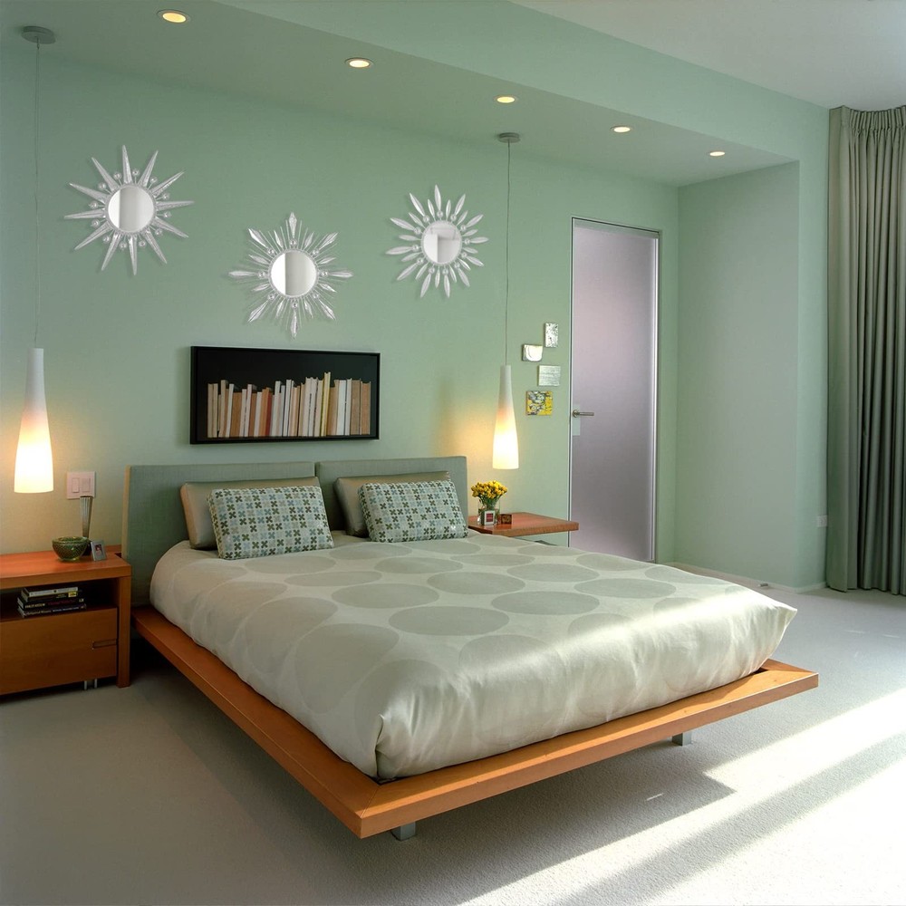 Silver Mirrors Wall Decor 2 Sets