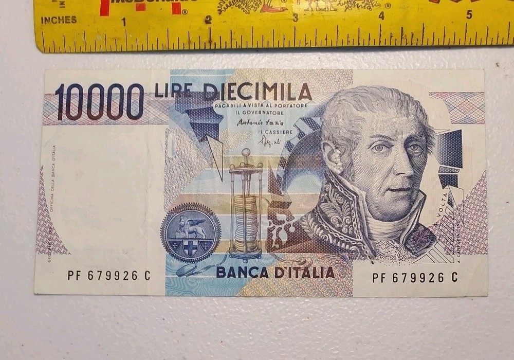 1984 Italy 10,000 Lire Note; Pick 112 *Alessandro Volta*