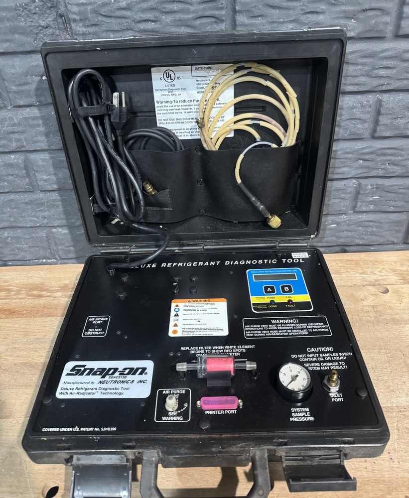 Snap-On Neutronics Deluxe Refrigerant Diagnostic Tool Technology EEAC312B