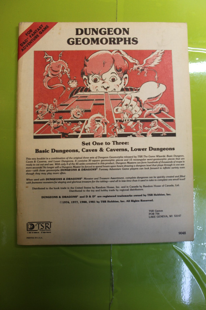 TSR Advanced Dungeons & Dragons  Dungeon Geomorphs