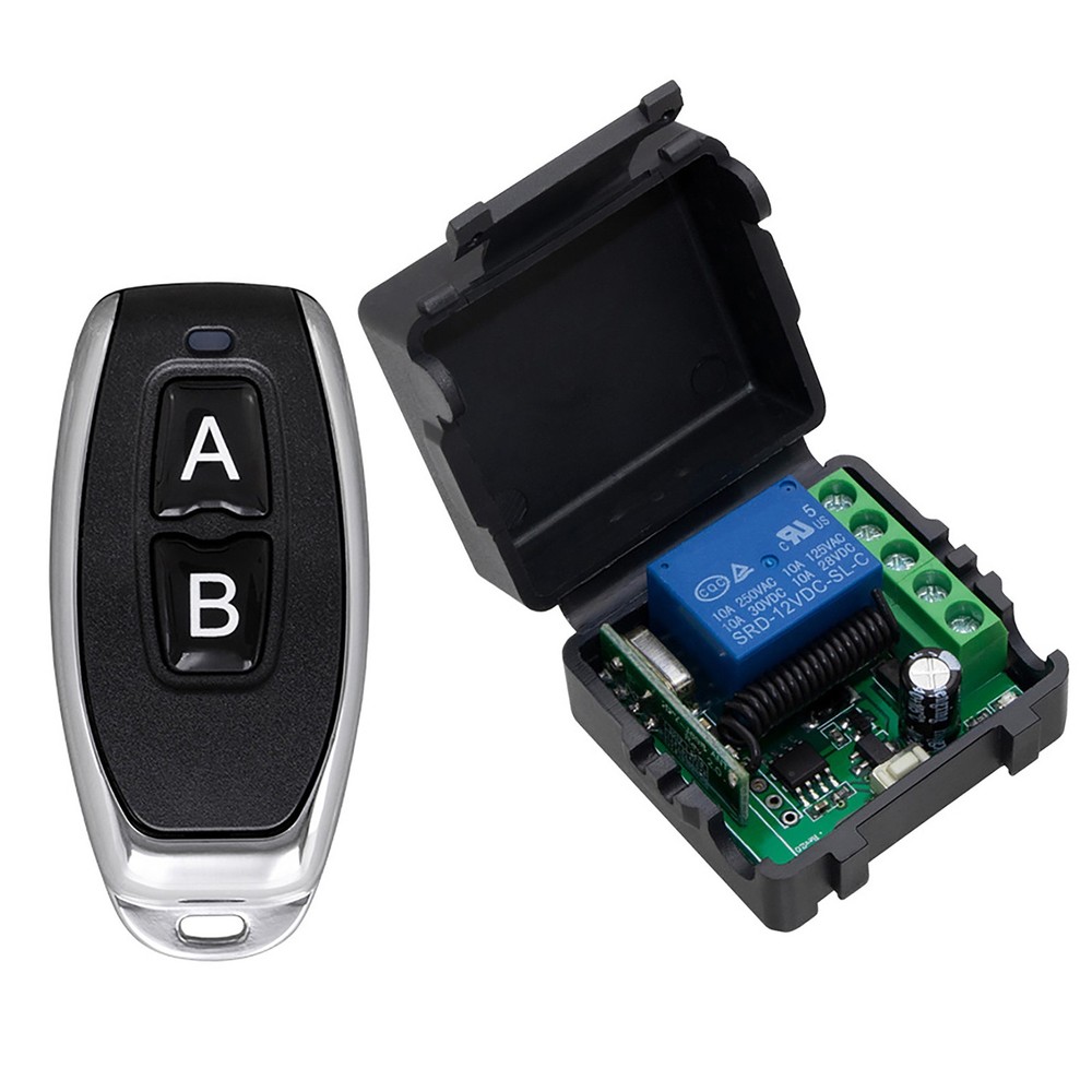 12V Channel Wireless Remote Control Relay Switch RF Transmitter Receiver