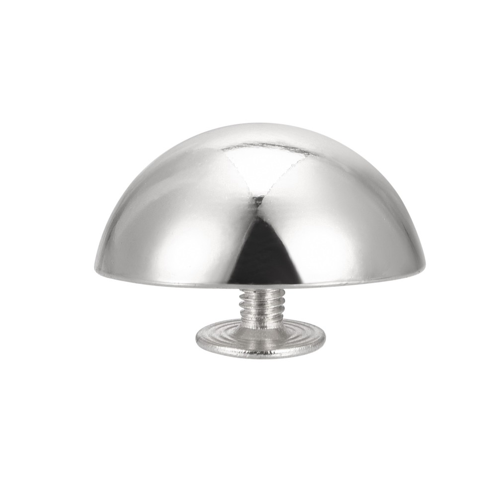 20x9mm Screw Back Rivets Round Cable Head Leather Studs Silver 10 Sets