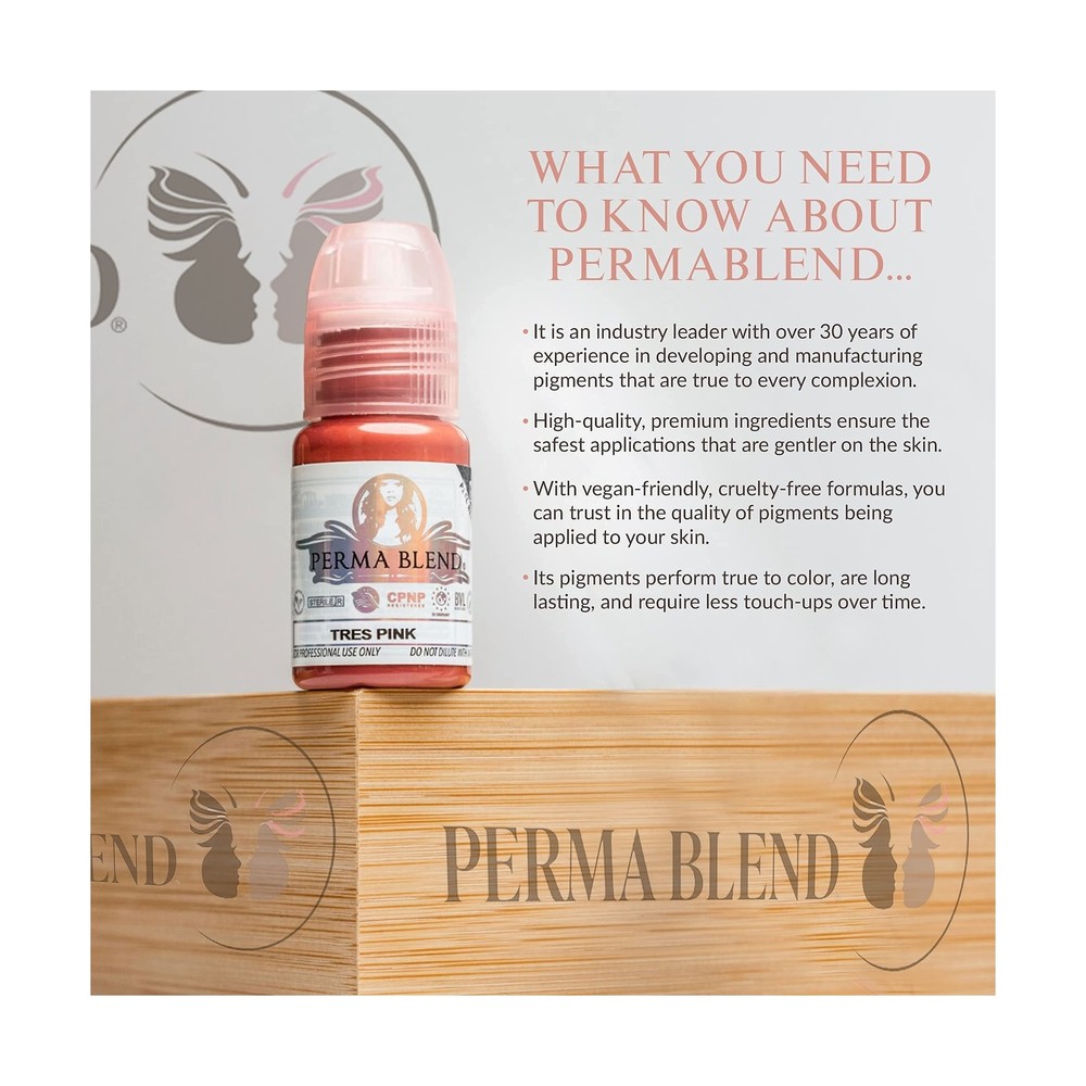Perma Blend - Double Black - Microblading Ink for Permanent Eyeliner - Profes...
