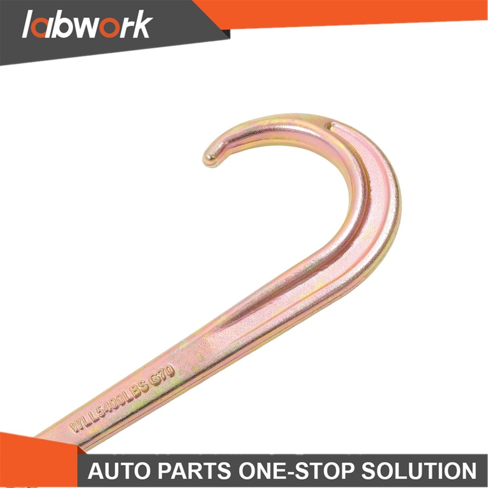Labwork 2 Pack 15" J Hooks with TJ Hook G70 5400Lbs WLL Roll Back Clevis
