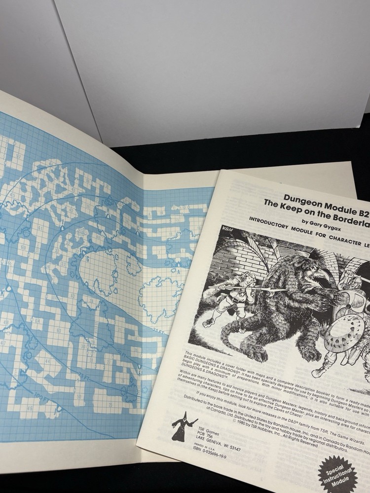 TSR D&D Dungeons & Dragons Basic Set 3rd Edition 1979 w/ Geomorphs (Read)