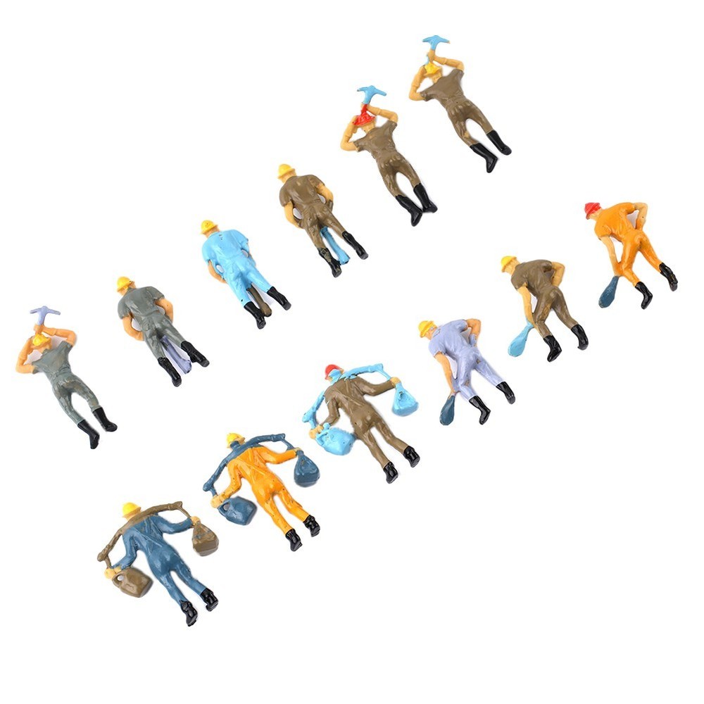 Workers Figures Figures Railway Workers Railway Workers Figures 12 Pcs 4 Poses