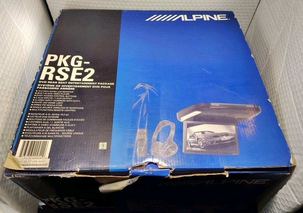 Alpine PKG-RSE2 DVD Rear Seat Entertainment Package 10.2" Screen