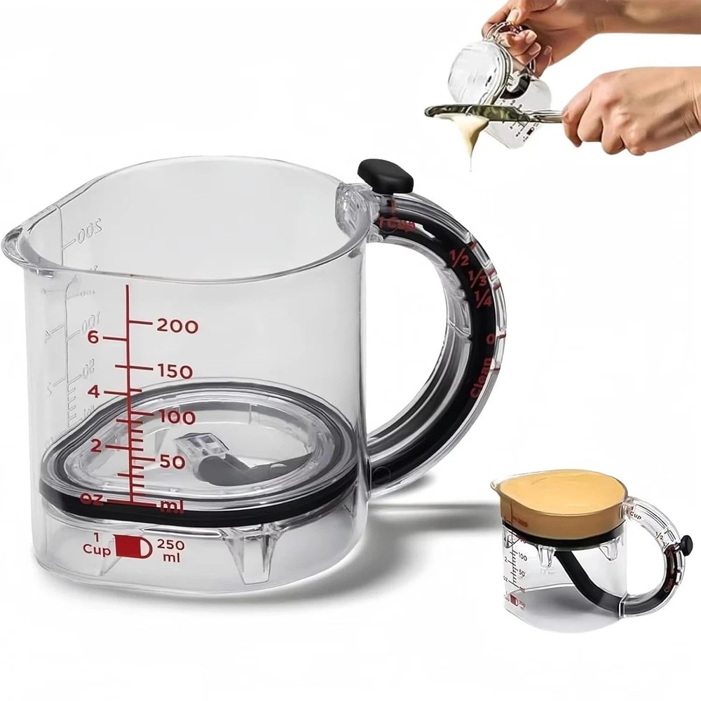 4-In-1 Adjustable Measuring Cup - Multi-Functional up Cup Measuring Cup,