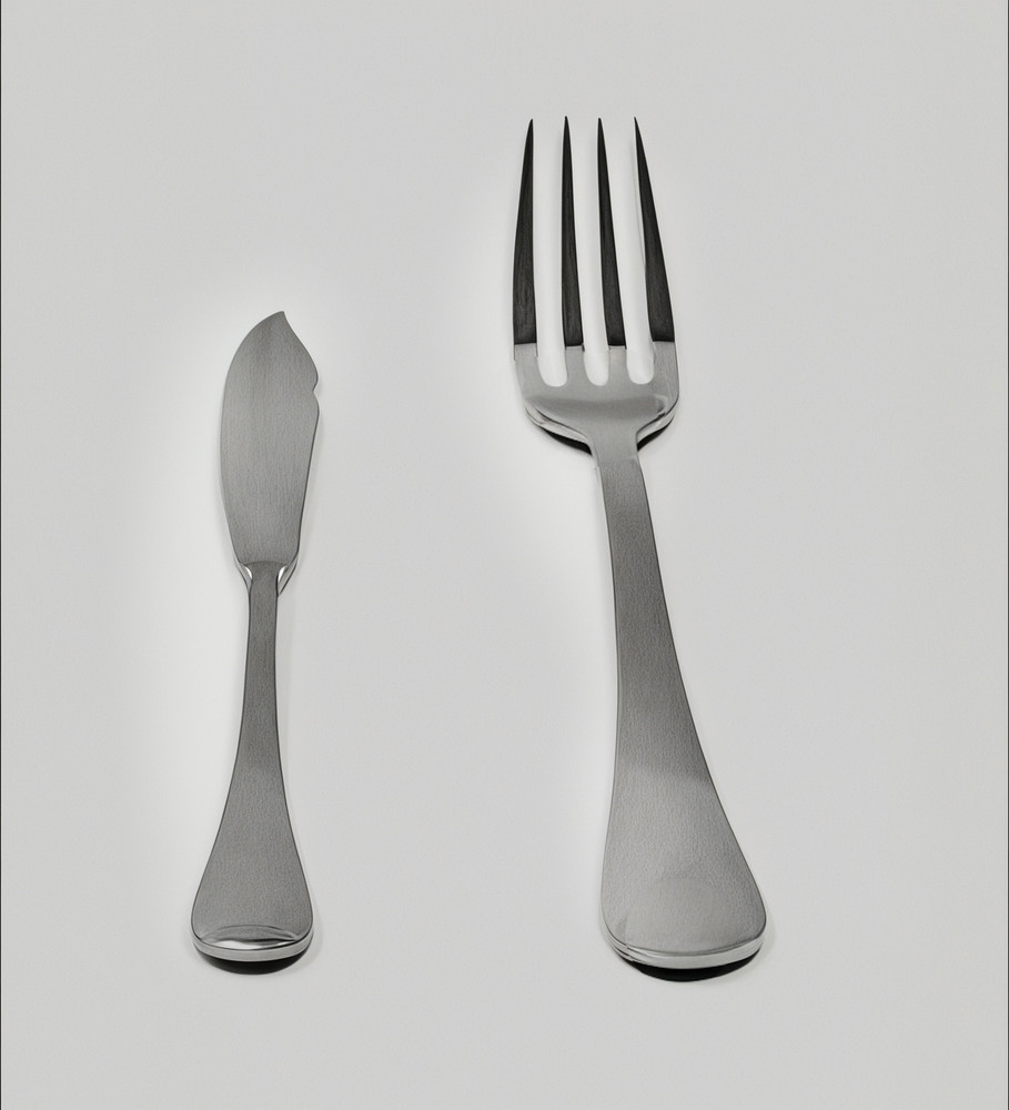 Oneida Islet Ovations Shiny Serving Fork and Butter Knife