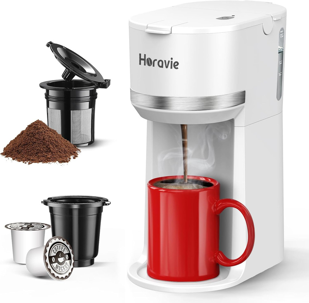 Mini cafetera monodosis para cápsulas K y café molido