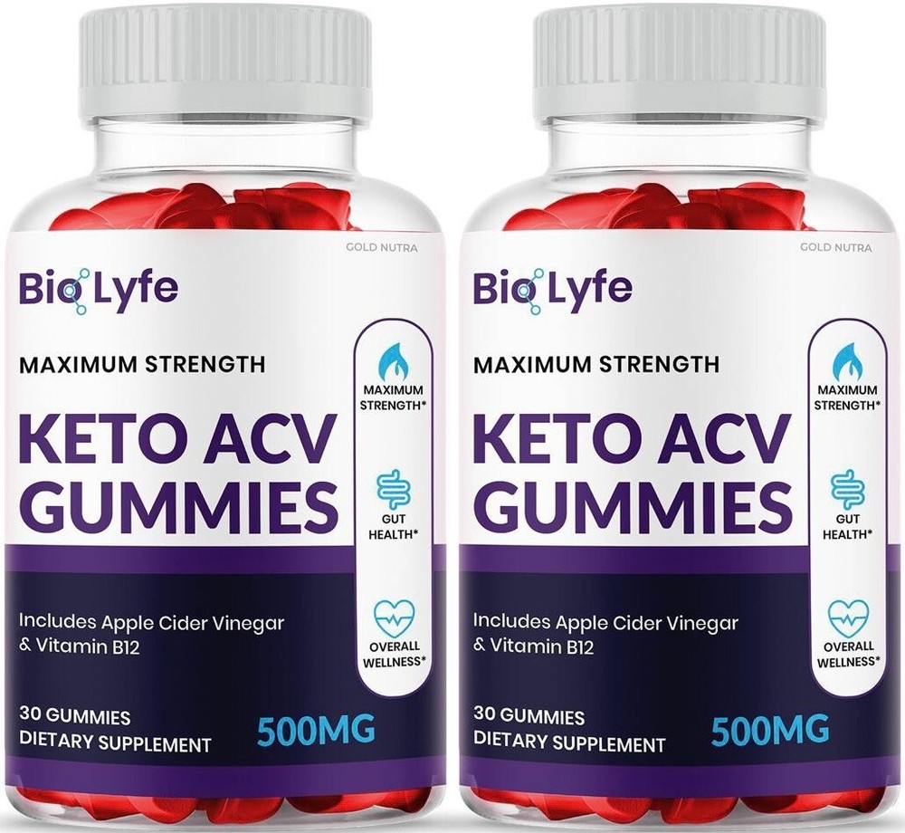 (2 Pack) BioLyfe Keto ACV Gummies Original Bio Lyfe Gummies