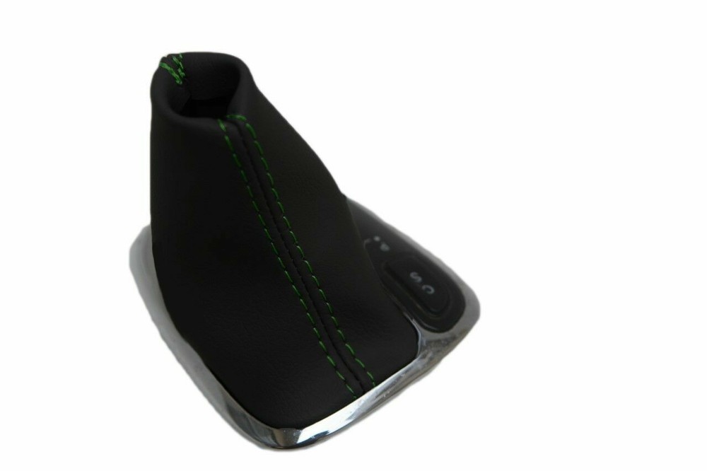 Fits 2001-2009 Mercedes Benz Class C PVC Automatic Shift Boot Cover Green Stitch