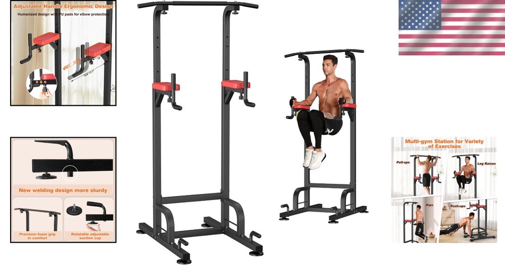 Relife Power Tower Pull Up Bar Station - 400 lbs Capacity