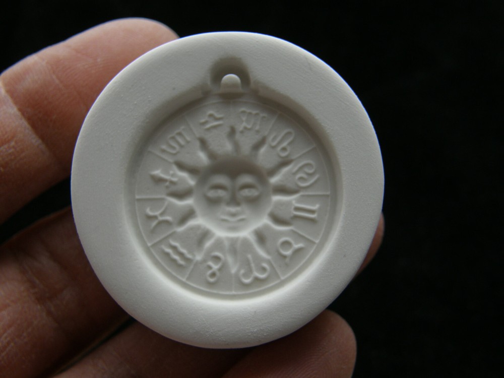 Zodiac Sun Face Dial Polymer Clay Mold (MD1606)