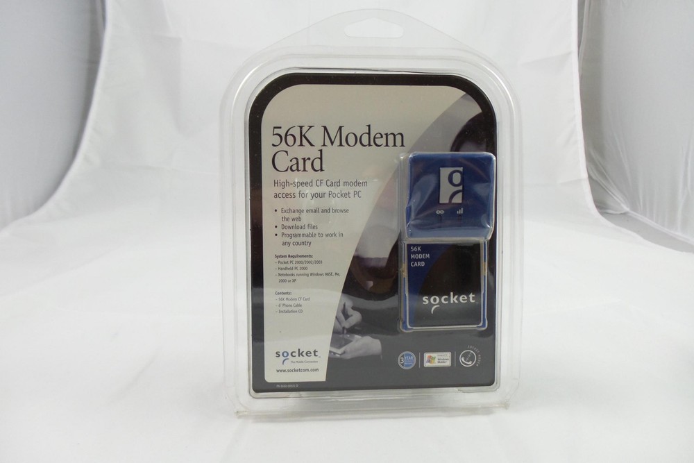 Socket Communications CF 56K Modem Card V.92 (MO7010-504)