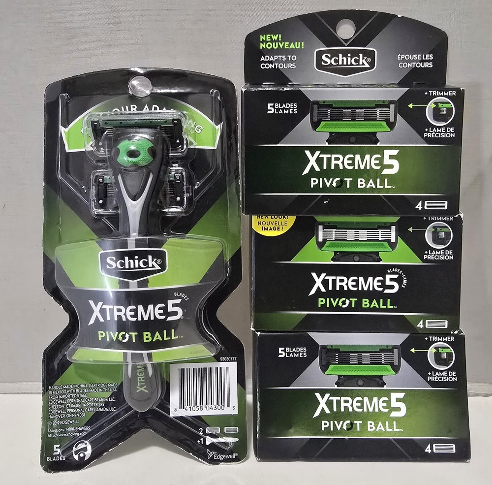 Schick Extreme 5 Pivot Ball 1 Handle 14 Refills