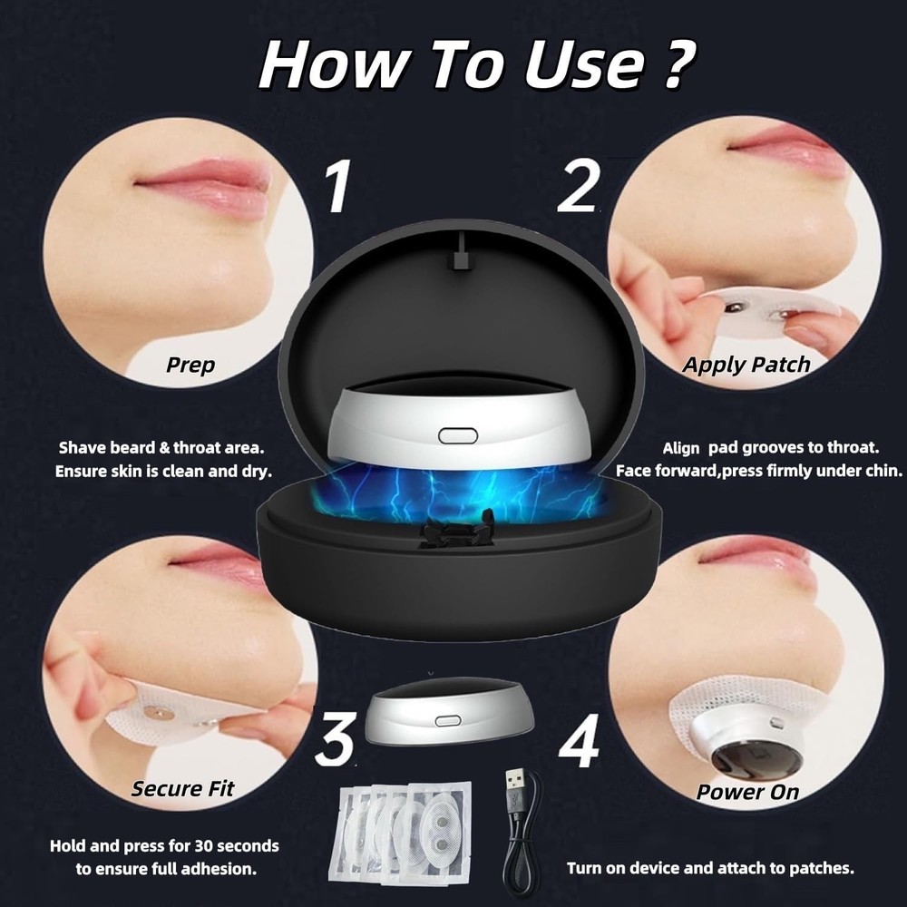 Pro Effective Smart Snoring Solution Device Breathe Easy, Sleep Better Tonight