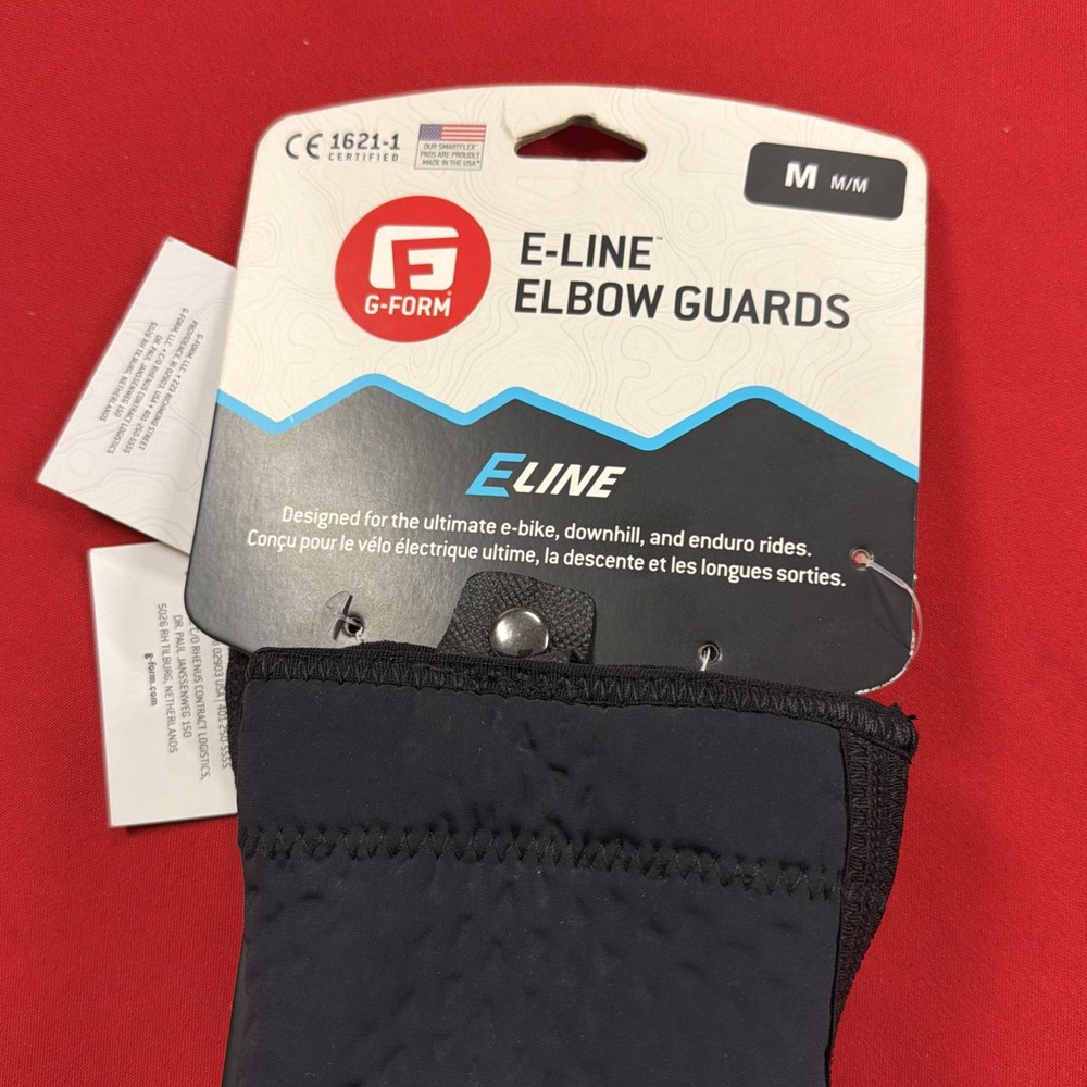 G-FORM E LINE , Knee Guards Adult Medium Black, New