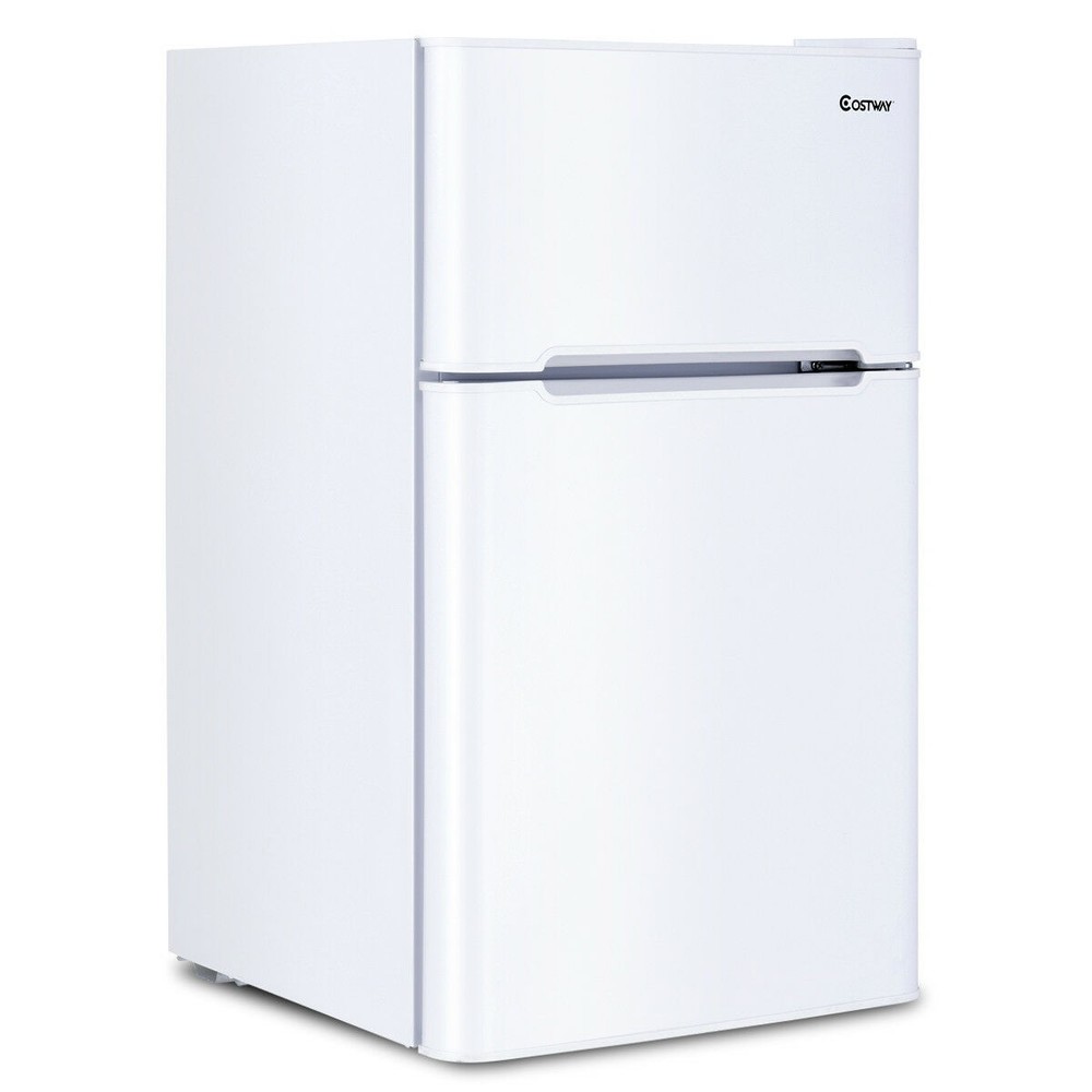 Stainless Steel Refrigerator Mini Freezer Cooler Fridge Compact 3.2 cu ft. Unit