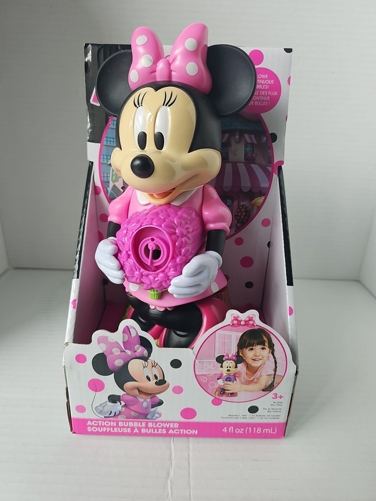 Disney Jr. Bubble Blower Mickey Mouse Action Bubble Blower 4oz Bubbles NEW