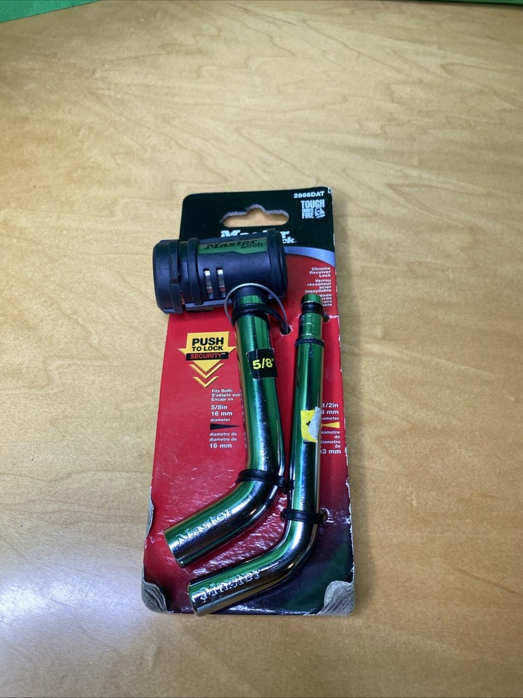 MASTER 2866DAT 5/8" & 1/2" HITCH RECEIVER LOCK