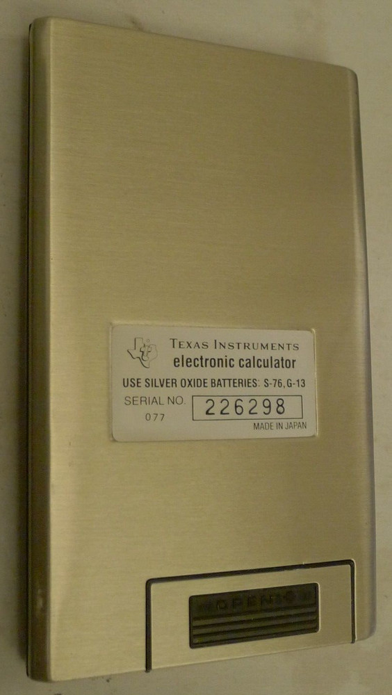 Texas Instruments TI-1750 Calculator + Box, Manual & Note Pad - BAD DISPLAY