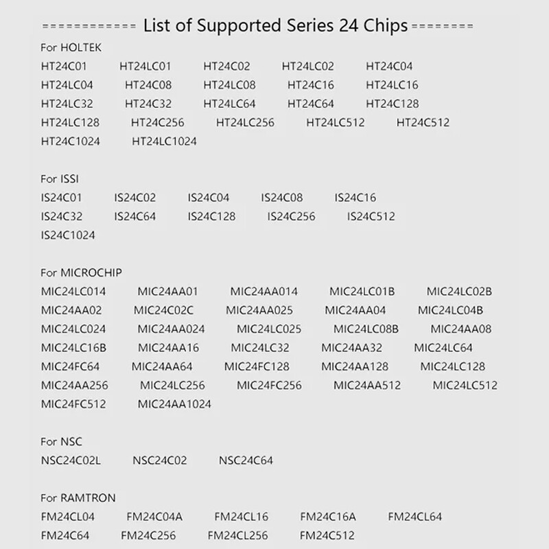 USB Programmer CH341A Series Burner Chip 24 EEPROM BIOS Writer 25SPI Flash SOP8