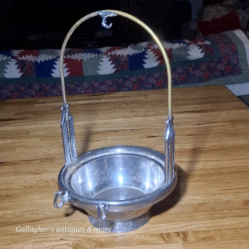 Antique Hartford Silver Plate Pickle Castor Dish