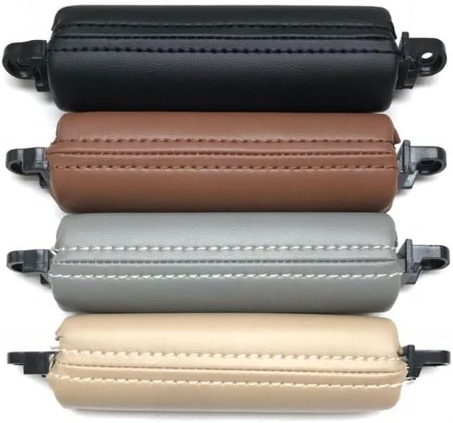 Interior Car Front Right Left Driver Door Leather Pull Handle Replacement Brown