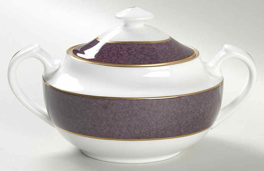 Spode Sutton Aubergine  Sugar Bowl 686824