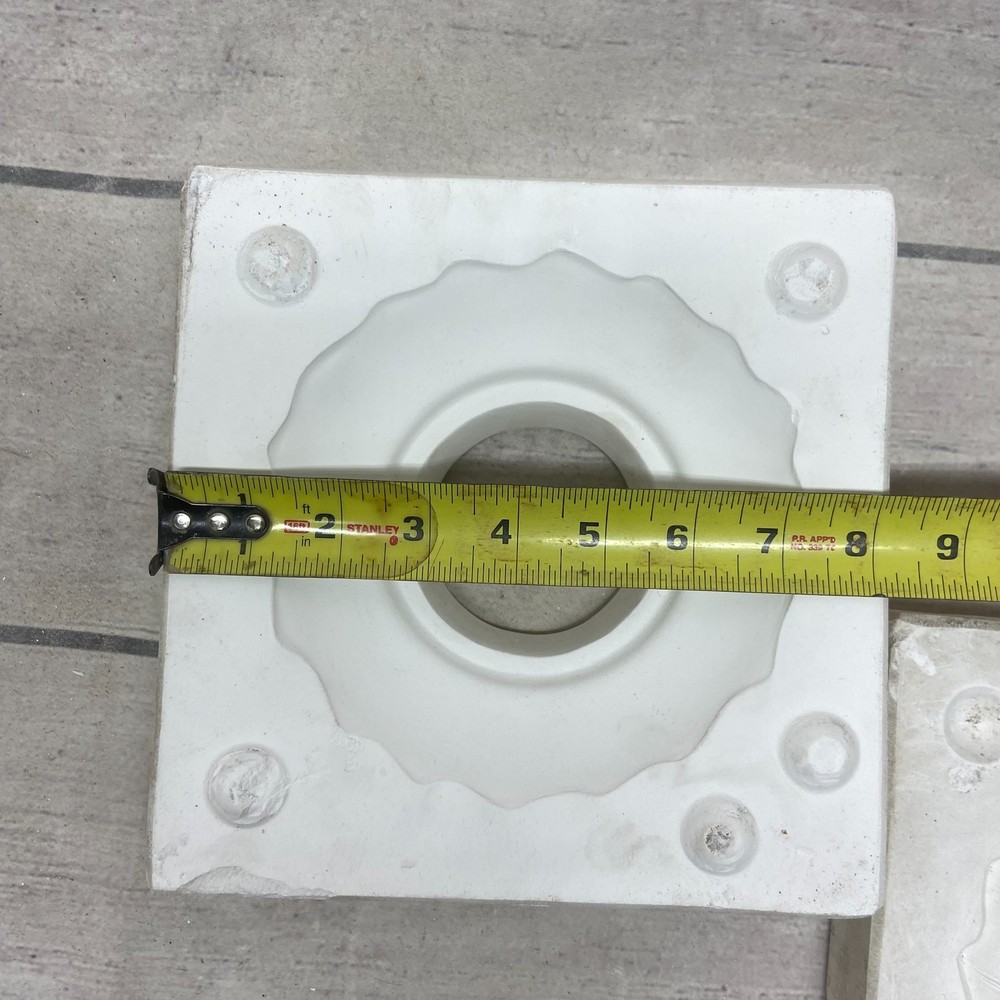 Unbranded Ceramic Casting Mold Leaf & Wreath Design #MC 414