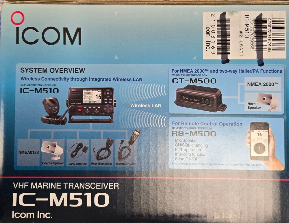 Icom M510 Fixed Mount VHF Radio