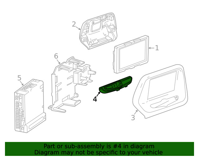 Genuine GM Radio Function Switch 42342517