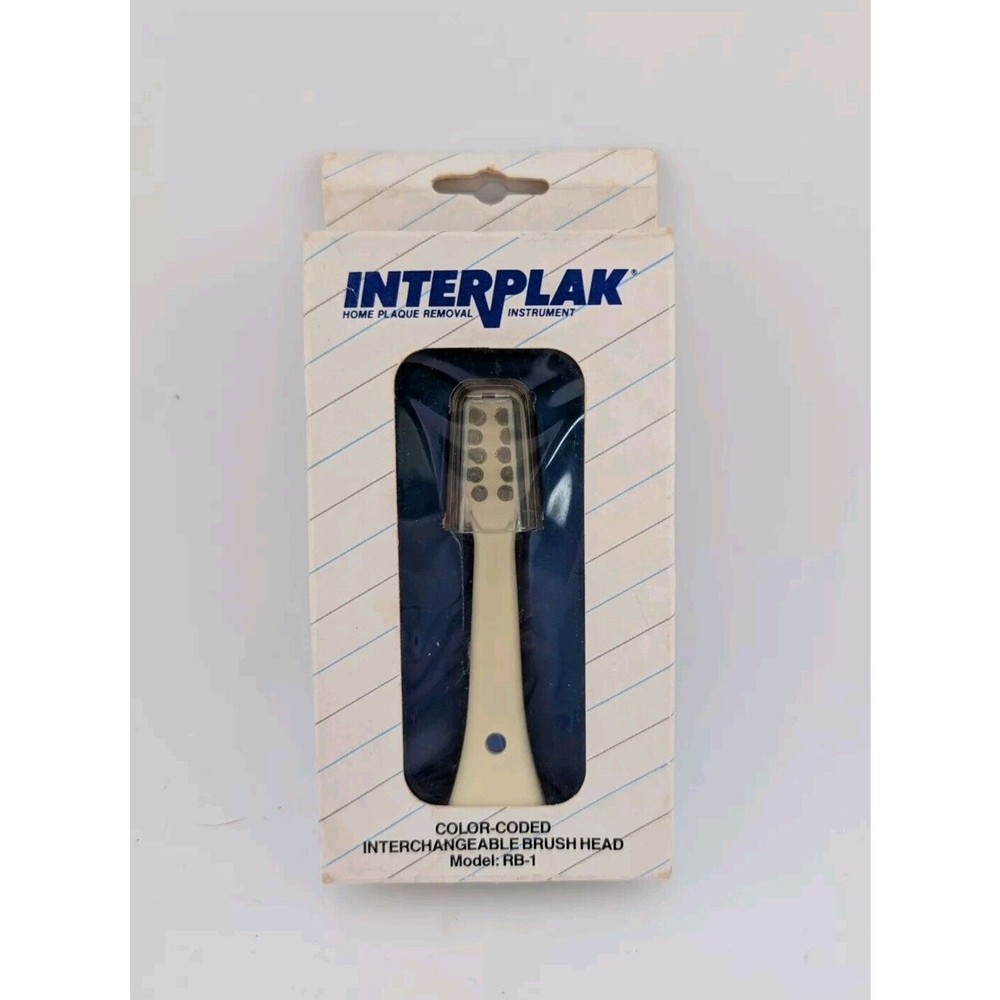 Interplak Color Coded Brush Head RB-1 Replacement Vintage (36)