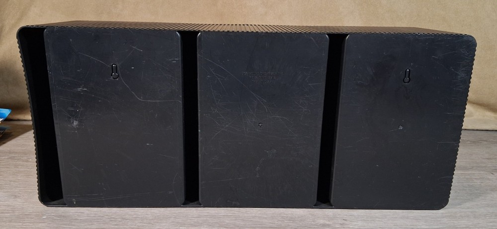 1990s DynaSound 42 CD Rack Shelf Wall Mount or Desktop - Black Plastic