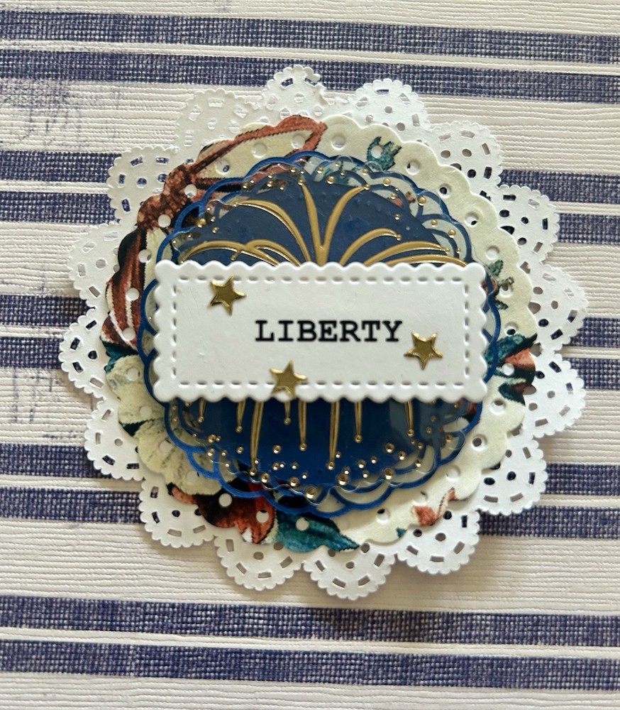 Handmade Patriotic Rosettes Paper Art