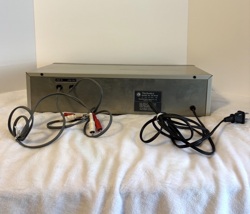 Technics Stereo Double Cassette Deck Model RS-B11-W Tested, Fully Functional