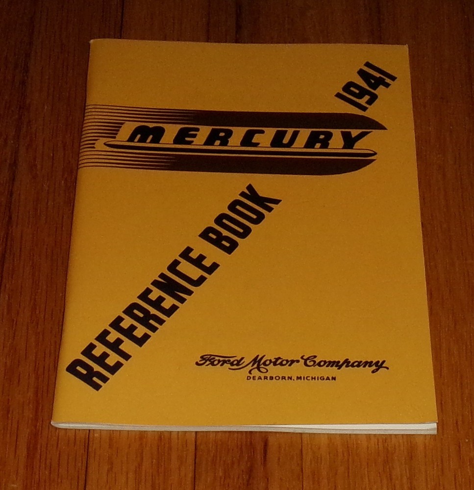 1941 Mercury Owners Operators Manual Reference Book All Models