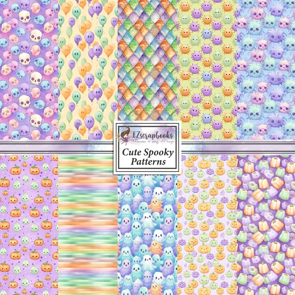 CUTE SPOOKY PATTERNS - Paper Pack