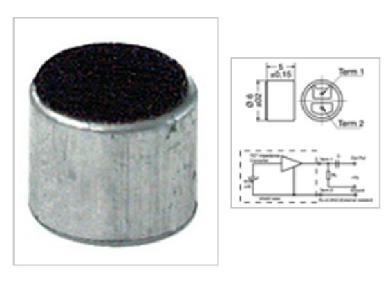 CS 0347 6X5MM OMNIDIRECTIONAL MICROPHONE CAPSULE
