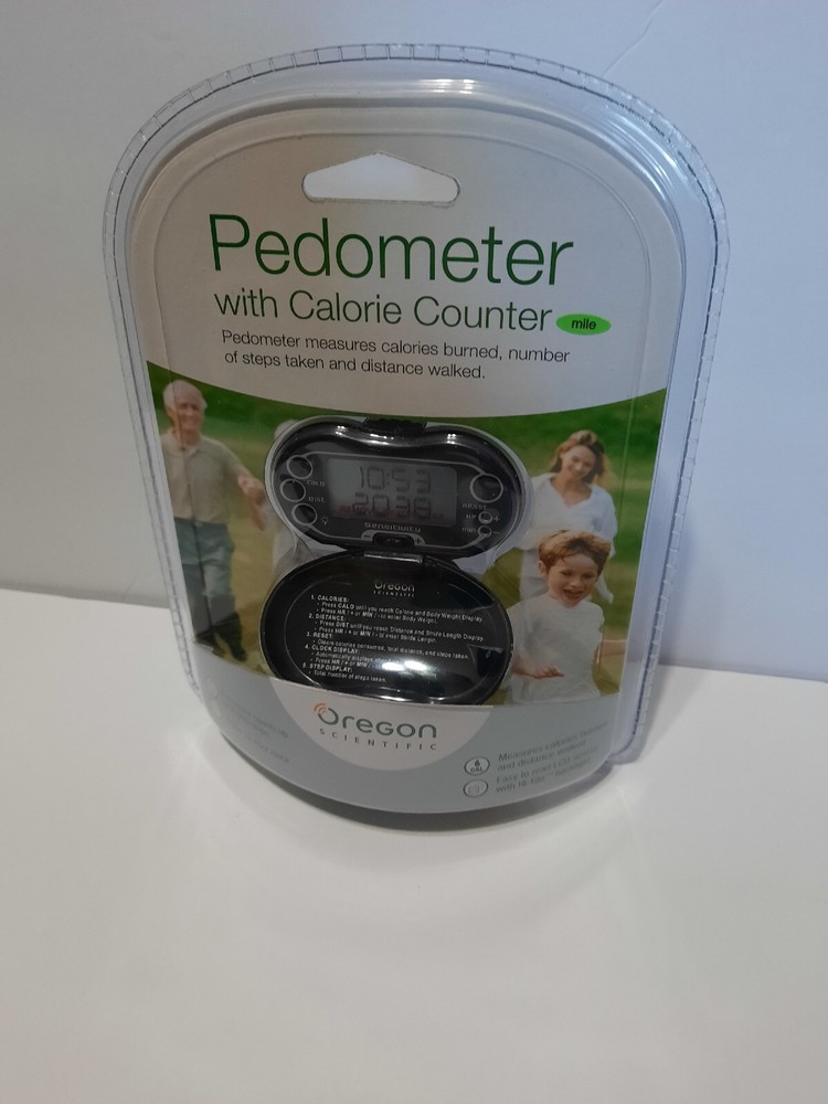 Oregon Scientific Digital Pedometer With Clock Model PE320 New Sealed Container