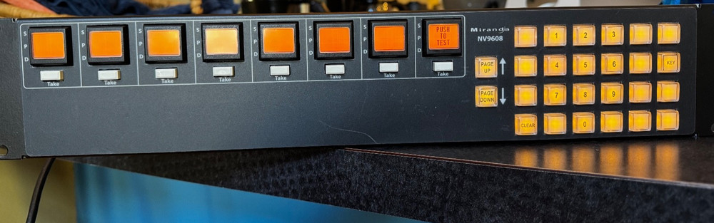 Miranda NV9608 Router Control Panel