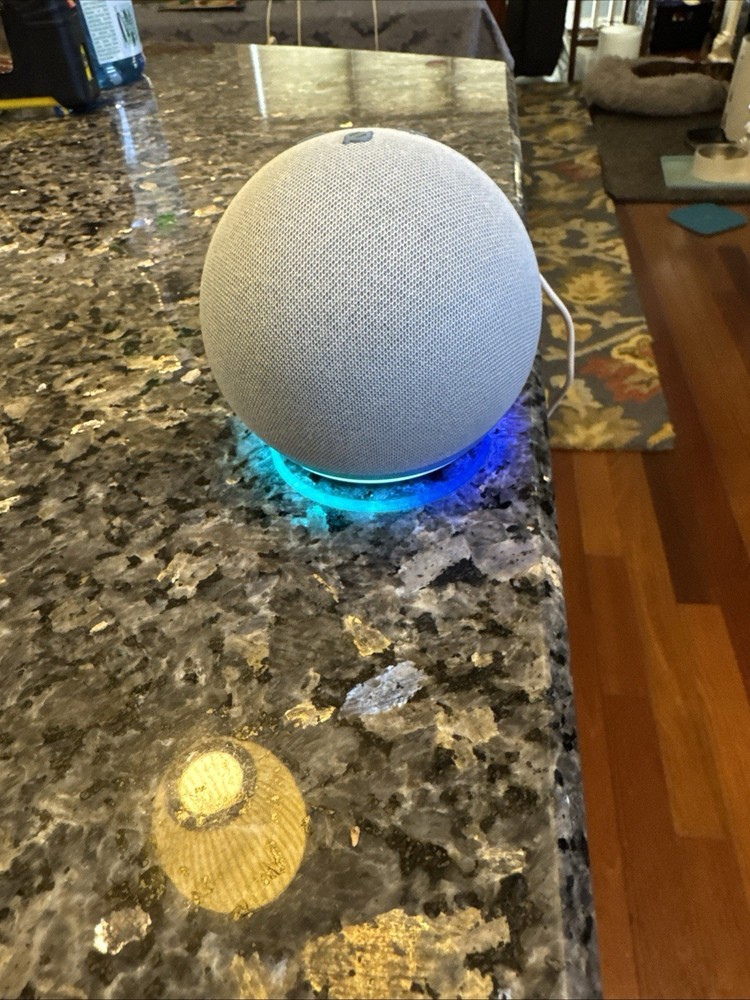 Amazon Echo Dot 4th Gen B7W64E Blue Bluetooth Smart Speaker With Alexa Used