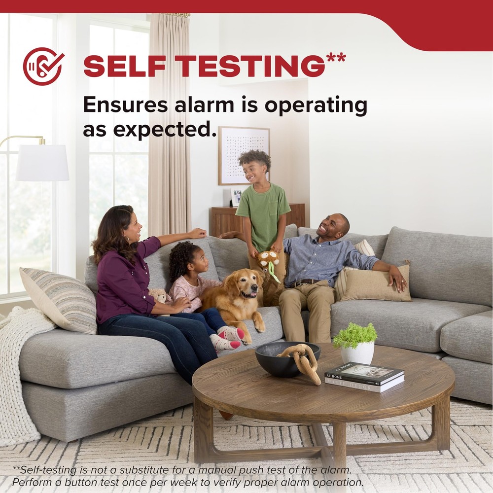 Kidde Smoke Detector, AA Battery Operated, Compact Size, LED 1 Pack, White