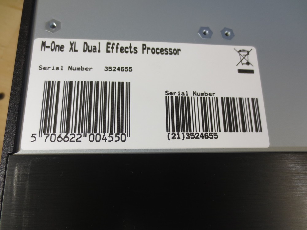 TC Electronic M-One XL Dual Engine Multi-Effects Processor W/ Manual & AC cord.